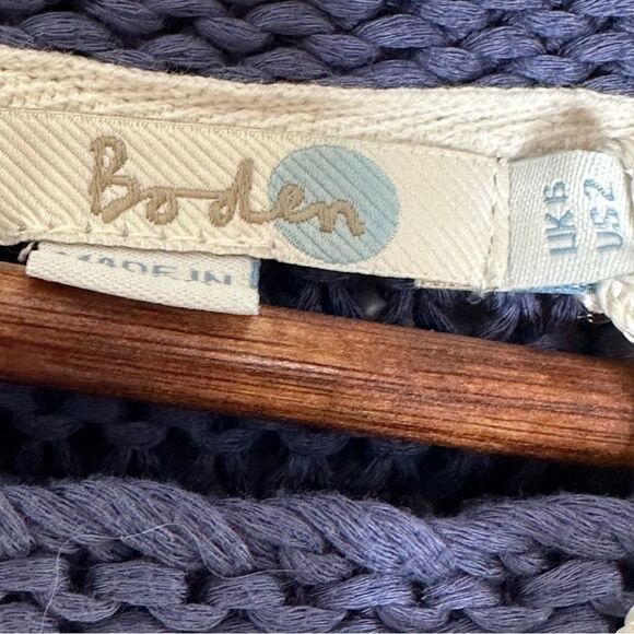 Boden Harvest Cable Knit Sweater Blue NWT Size 2 - Picture 5 of 8